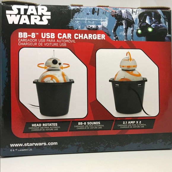 STAR WARS BB-8 USB CAR CHARGER Disney - Picture 6 of 8
